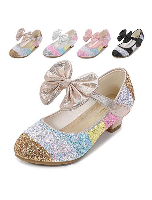 Cadidi Dinos Heel Mary Jane Princess Flower Shoes For Girls