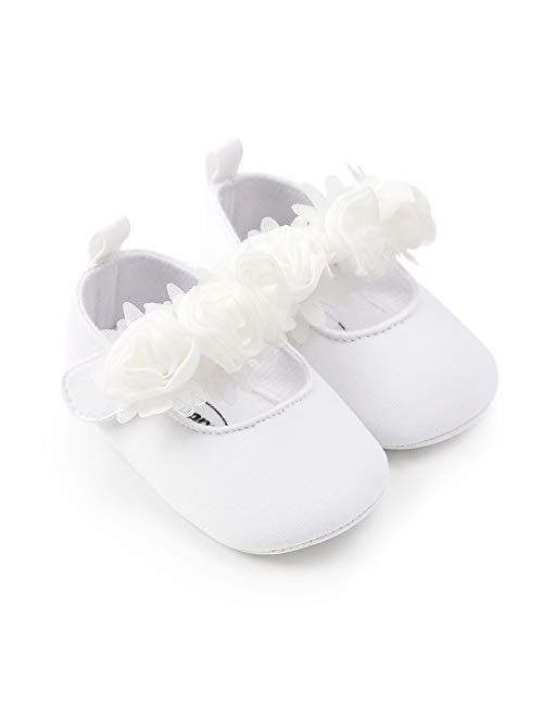 Baby Girl Moccasins Princess Sparkly Mary Jane Dresses Shoes Premium Lightweight Soft Sole Crib Shoes Toddler Shoes