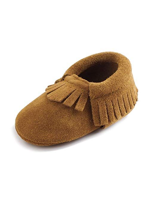 OOSAKU Infant Toddler Baby Soft Sole PU Leather Bowknots Shoes