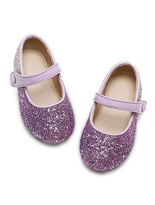 Felix & Flora Toddler Little Girl Mary Jane Dress Shoes - Ballet Flats for Girl Party School Shoes