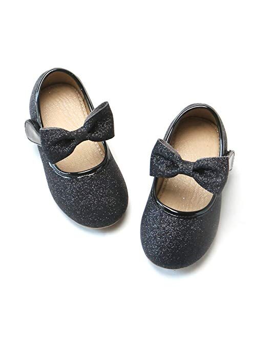 Felix & Flora Toddler Little Girl Mary Jane Dress Shoes - Ballet Flats for Girl Party School Shoes