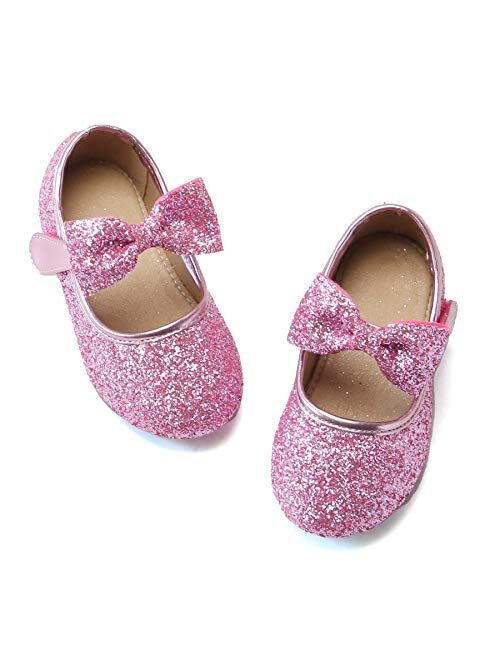 Felix & Flora Toddler Little Girl Mary Jane Dress Shoes - Ballet Flats for Girl Party School Shoes