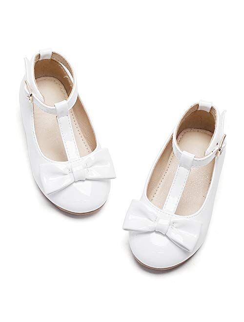 Felix & Flora Toddler Little Girl Mary Jane Dress Shoes - Ballet Flats for Girl Party School Shoes