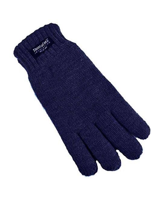 Childrens Kids Boys Girls 3M Thinsulate Heavy Quality Knitted Lined Gloves GL064