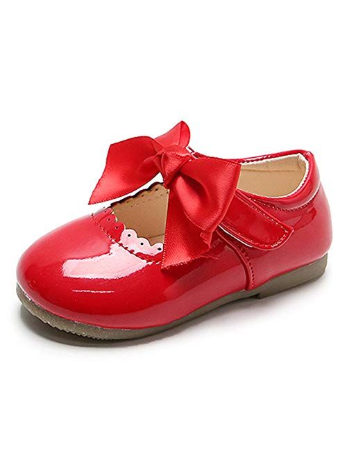 TIMATEGO Toddler Baby Girls Dress Shoes Ballet Sparkle Wedding Party Princess Mary Jane Ballerina Flats Shoes for Girls