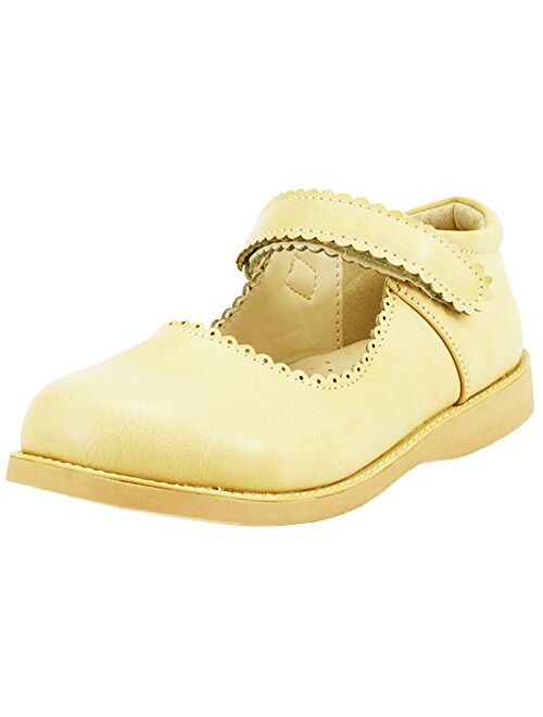 The Doll Maker Girl's Mary Jane Flat for Toddler/Little Kid School Dress Shoes