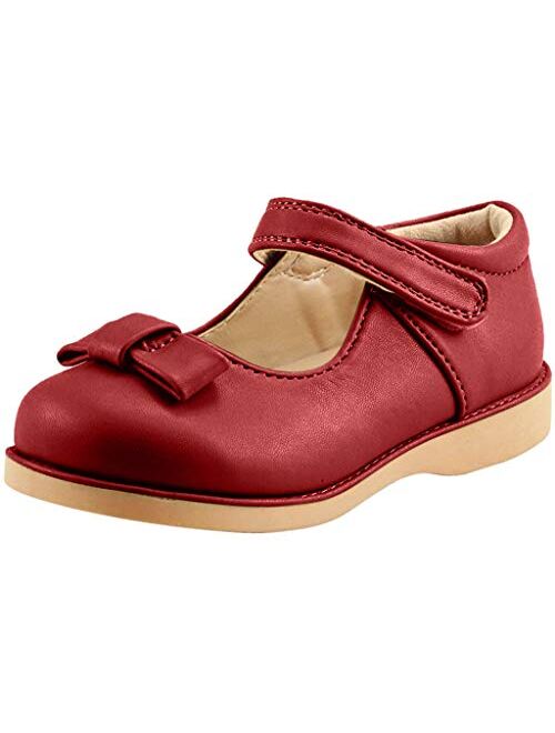 The Doll Maker Girl's Mary Jane Flat for Toddler/Little Kid School Dress Shoes