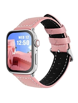 Compatible Apple Watch Band Leather 44mm 42mm 40mm 38mm for iWatch SE & Series 6/5/4/3/2/1