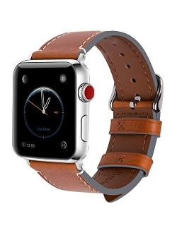 Compatible Apple Watch Band Leather 44mm 42mm 40mm 38mm for iWatch SE & Series 6/5/4/3/2/1