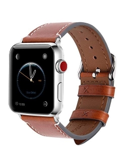 Compatible Apple Watch Band Leather 44mm 42mm 40mm 38mm for iWatch SE & Series 6/5/4/3/2/1