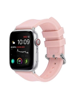 Apple Watch Band Silicone Compatible Apple Watch 42mm 44mm 40mm 38mm, Fullmosa Rainbow Soft Rubber iWatch Band for Apple Watch SE/6/5/4/3/2/1