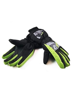 Insulated Winter Cold Weather Ski Gloves for Kids (Boys and Girls) Waterproof Windproof