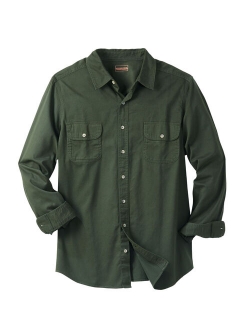 Boulder Creek By Kingsize Men's Big & Tall Long-Sleeve Renegade Button Up Shirt