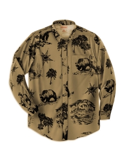 Boulder Creek By Kingsize Men's Big & Tall Long-Sleeve Renegade Button Up Shirt