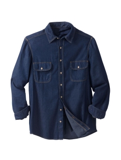 Boulder Creek By Kingsize Men's Big & Tall Long-Sleeve Renegade Button Up Shirt