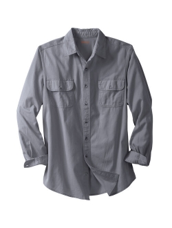 Boulder Creek By Kingsize Men's Big & Tall Long-Sleeve Renegade Button Up Shirt