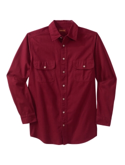 Boulder Creek By Kingsize Men's Big & Tall Long-Sleeve Renegade Button Up Shirt