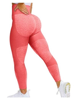 Womens Seamless Workout Leggings High Waist Yoga Gym Pants Butt Lift Tummy Control Tights Athletic Leggings