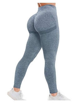 Women's Seamless Leggings Workout Yoga Pants Butt Lifting High Waisted Tummy Control Compression Tights