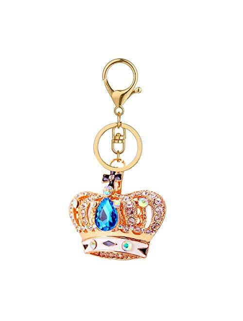 DYbaby Bling Bling Crystal Keychain Lovely Handbag Decoration Car Key Decoration for Womens and Girls