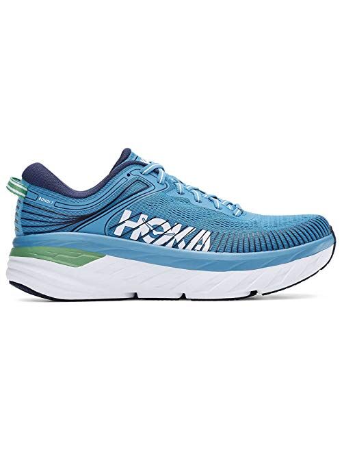 HOKA ONE ONE Men's Bondi 7 Running Shoes (Best For Plantar Fasciitis)