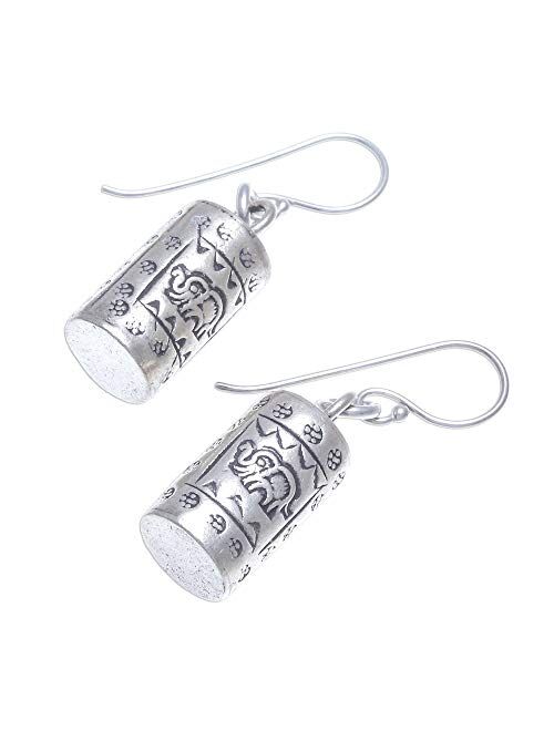 NOVICA No Stone .925 Sterling Silver Dangle Earrings 'Walking Elephant'