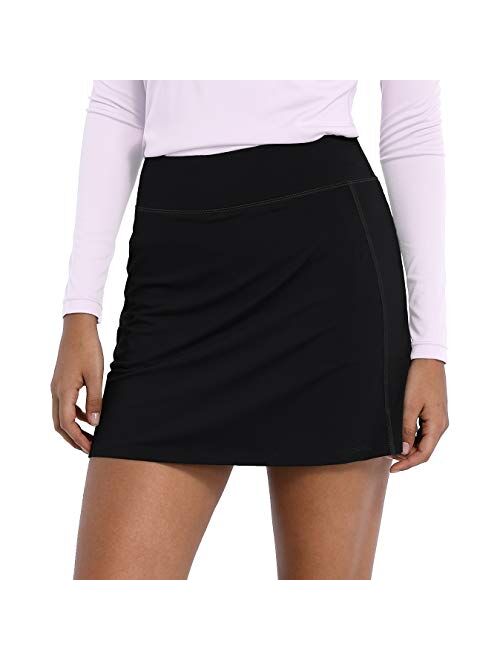 CQC Women's Active Athletic Skirt Sports Golf Tennis Running Skort with Pockets