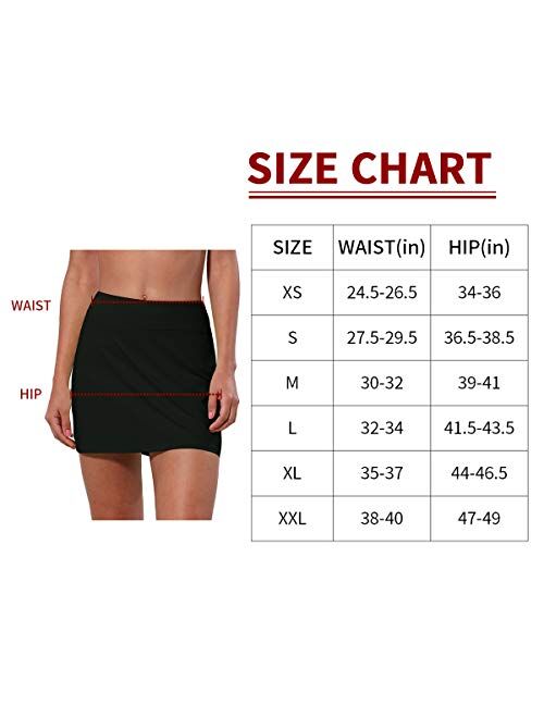 CQC Women's Active Athletic Skirt Sports Golf Tennis Running Skort with Pockets