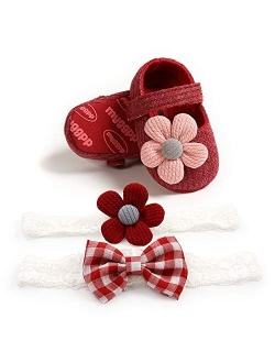 Infant Girl Shoes Mary Jane Flats Wedding Dress Shoes Soft Sole Baby Girls Crib Shoe Baby Princess Shoe First Walkers