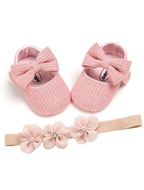 Infant Girl Shoes Mary Jane Flats Wedding Dress Shoes Soft Sole Baby Girls Crib Shoe Baby Princess Shoe First Walkers