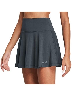 Women's High Waisted Tennis Skirt Golf Active Sport Running Skorts Skirts Ball Pockets