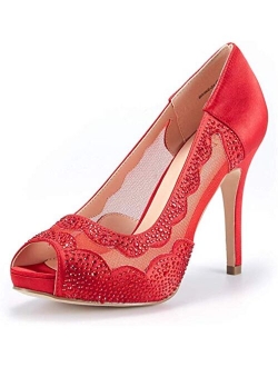 Women's Divine-01 High Heels Dress Pump Shoes