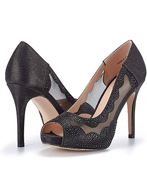 DREAM PAIRS Women's Divine-01 High Heels Dress Pump Shoes