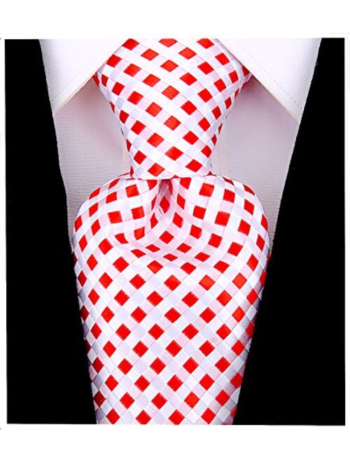 Checkerboard Ties for Men - Woven Necktie - Mens Ties Neck Tie by Scott Allan