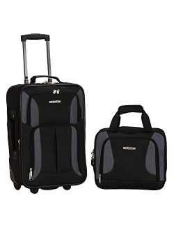 Rockland Fashion Softside Upright Luggage Set