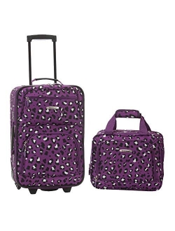 Rockland Fashion Softside Upright Luggage Set