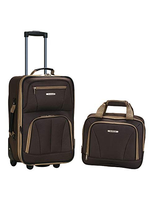 Rockland Fashion Softside Upright Luggage Set