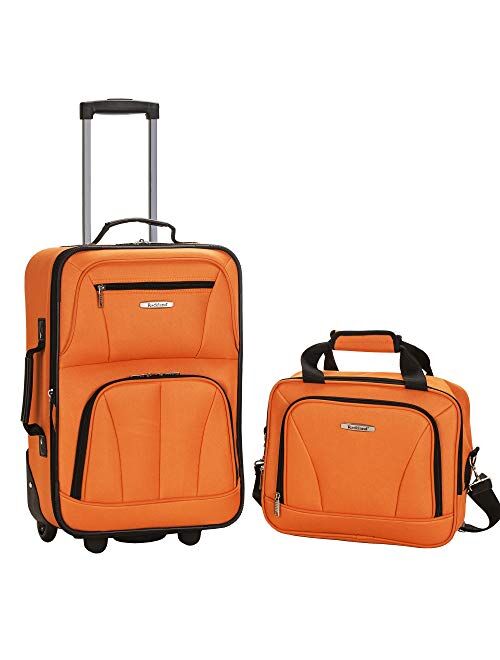 Rockland Fashion Softside Upright Luggage Set