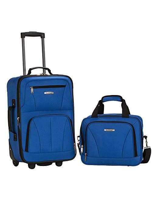 Rockland Fashion Softside Upright Luggage Set