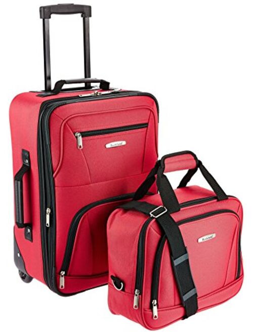 Rockland Fashion Softside Upright Luggage Set