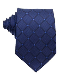 Scott Alone : New Classic Checks Jacquard Woven Silk Men's Tie Necktie