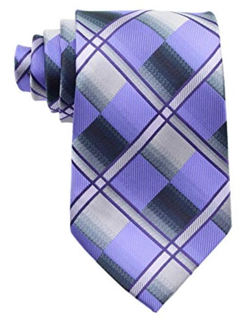 Scott Alone : New Classic Checks Jacquard Woven Silk Men's Tie Necktie