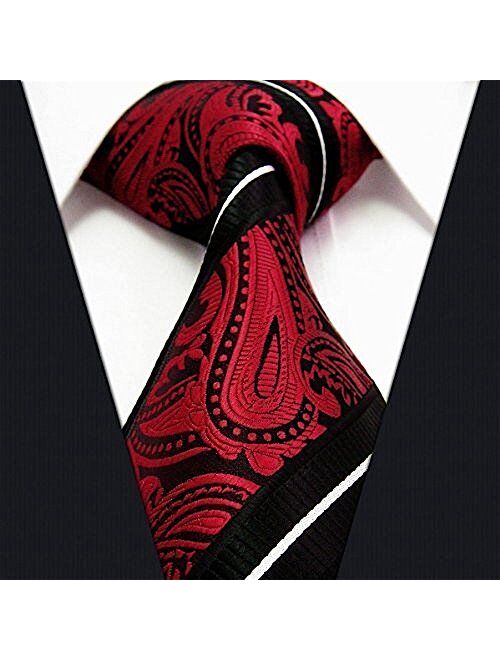 Scott Allan Extra Long Neckties for Men - 63" XL Necktie Jacquard Woven Tie - Big & Tall Ties - 63" XL Long Ties