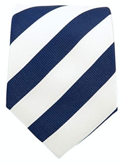 College Striped Ties for Men - Woven Necktie - Mens Ties Neck Tie by Scott Allan