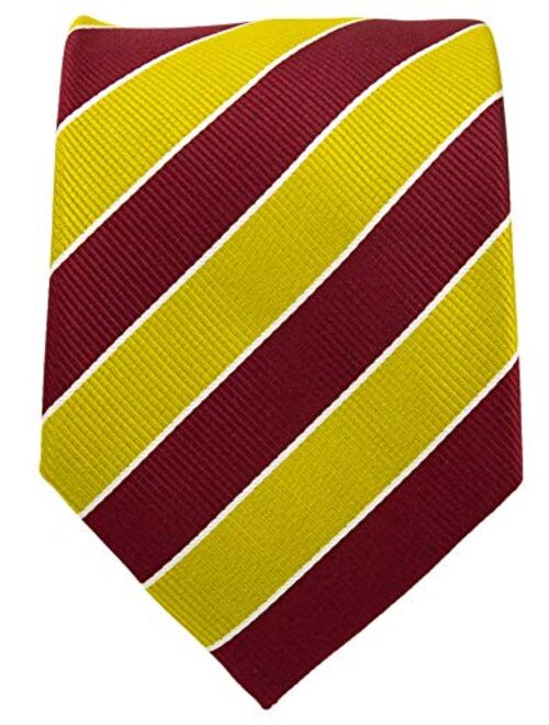 College Striped Ties for Men - Woven Necktie - Mens Ties Neck Tie by Scott Allan