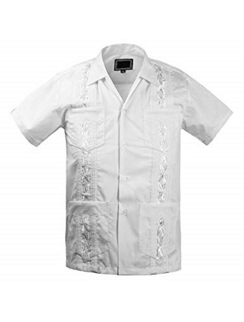 Maximos Guayabera Kids Toddler Junior Beach Wedding Baptism Button-Up Casual Dress Shirt