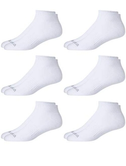 Rebook Men's Athletic Quarter Socks with Cushion Comfort (6 Pack)