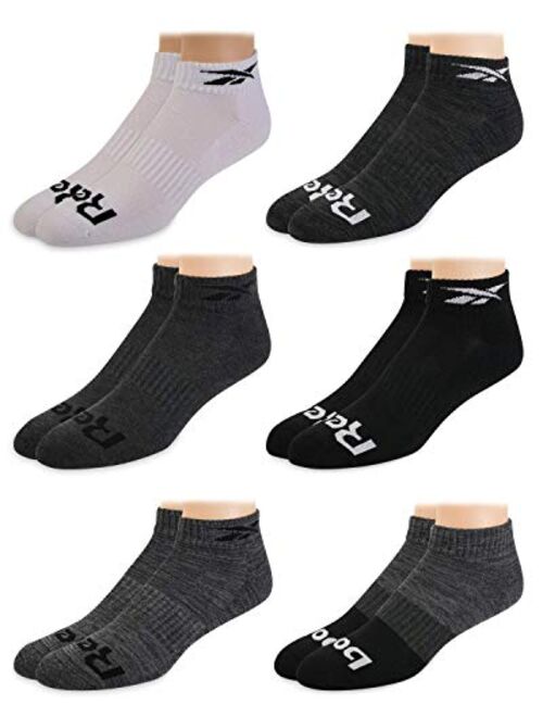 Reebok Rebook Men's Athletic Quarter Socks with Cushion Comfort (6 Pack)