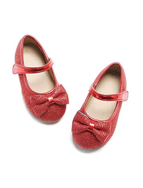 Felix & Flora Toddler Little Girl Mary Jane Dress Shoes - Ballet Flats for Girl Party School Shoes