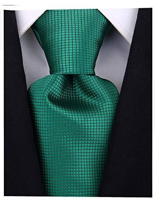 Scott Allan Micro Dot Solid Color Ties for Men - Woven Necktie - Mens Ties Neck Tie